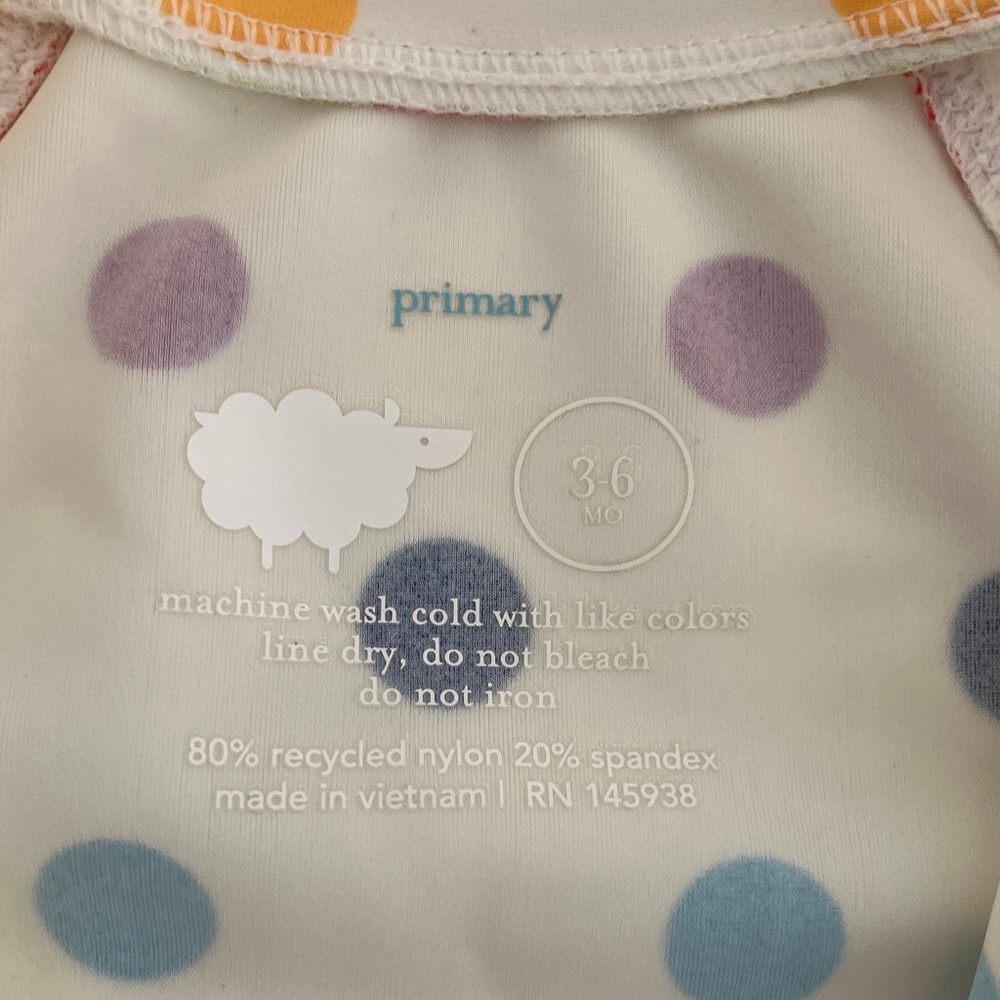 Primary Rashguards (size 3-6m) - Picture 9 of 10